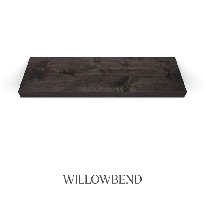 Rustic Alder Floating Shelves