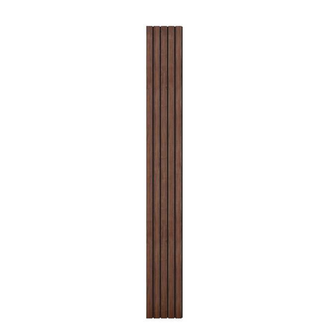 J Thomas Home Walnut Acoustic Slat Wood Wall Panels 