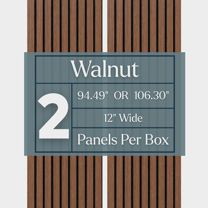 Walnut Acoustic Slat Wood Wall Panels
