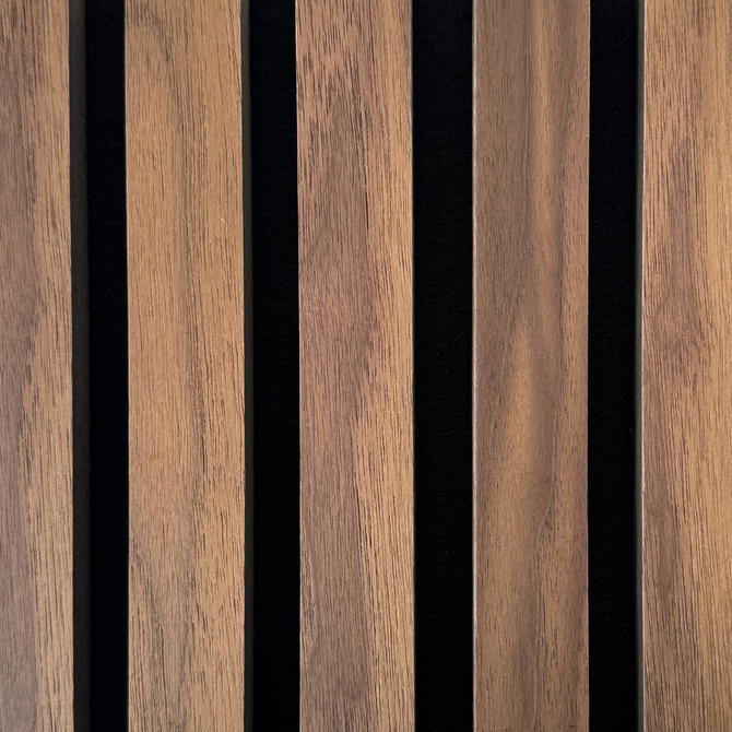Walnut Acoustic Wood Slat Wall Panels