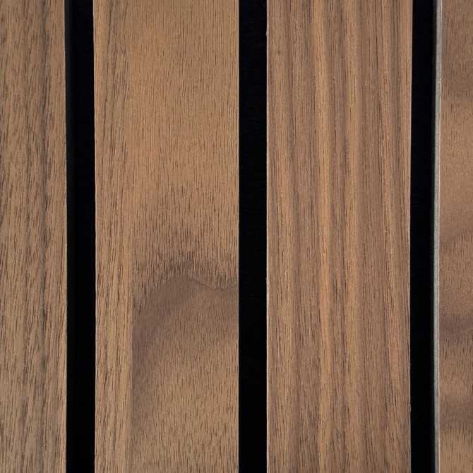 Walnut Acoustic Wood Slat Wall Panels
