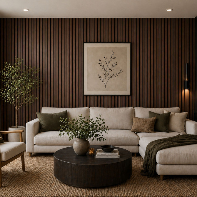 Walnut Acoustic Wood Slat Wall Panels