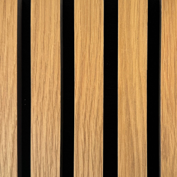 White Oak Acoustic Slat Wood Wall Panels