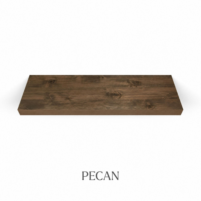 Rustic Alder Floating Shelves - Quick Ship