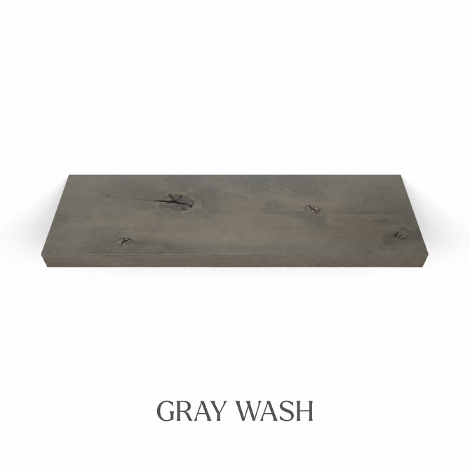 Rustic Alder Lighted Floating Shelves - Quick Ship