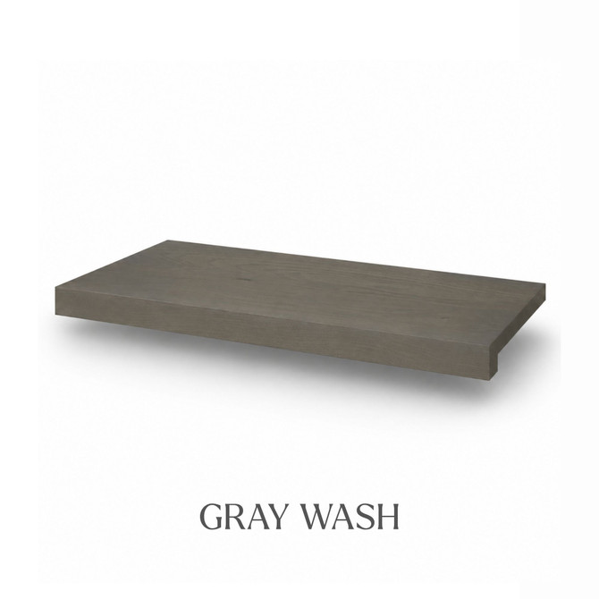 White Oak Wire Shelf Cover