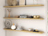 J Thomas Home White Oak Radius Corners Floating Shelves 