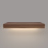 Walnut 3" Thick Lighted Floating Shelves