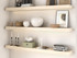 J Thomas Home Maple 3" Thick Lighted Floating Shelves 