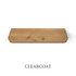 j thomas home rustic alder 1 5/8" thick floating shelf with curved radius corners finished in clear coat
