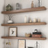 Walnut 3" Thick Floating Shelves