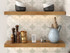 Rustic Alder 2" Thick Lighted Floating Shelves