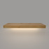 Rustic Alder 2" Thick Lighted Floating Shelves