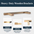 Superior Alder 3" Thick Lighted Floating Shelves