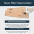 Rustic Alder 3" Thick Lighted Floating Shelves