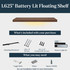 Walnut Battery Lit Floating Shelves
