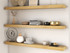 White Oak 3" Thick Floating Shelves