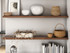 Walnut Floating Shelves