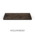 j thomas home superior alder 1 5/8” thick floating shelf with willowbend a popular stain color