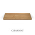 j thomas home superior alder 1 5/8” thick floating shelf top view shown with clear coat finish