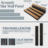 Blackened Oak Acoustic Slat Wood Wall Panels