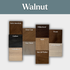 J Thomas Home Walnut Floating Shelves Sample Finish Colors
