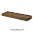 2-inch Maple alcove floating shelf in Willowbend with a warm medium-brown finish and visible natural maple grain.