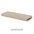 2-inch White Oak alcove floating shelf in White Wash with a light natural finish and visible oak wood grain