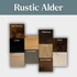J Thomas Home Rustic Alder Floating Shelves Sample Finish Colors