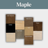 J Thomas Home Maple Floating Shelves Sample Finish Colors
