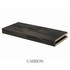 3-inch Superior Alder alcove floating shelf in Carbon with a dark finish, visible wood grain, and open end for side cleat installation.