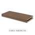 3-inch Pine alcove floating shelf in Early American with a warm brown finish and visible natural wood grain.