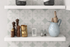 White Painted 2" Thick Floating Shelf