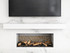 White Painted Floating Mantel