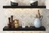 LED Black 2" Thick Floating Shelf