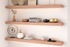 kitchen floating shelves