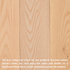 Unfinished red oak planks displayed side by side, showing natural variation in wood grain and color.