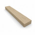 White oak square edge return for stair treads angled view
