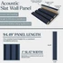 Navy Acoustic Slat Wood Wall Panels
