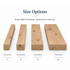 Rustic Alder trim boards size options, sold by the linear foot