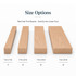 Red Oak trim boards size options, sold by the linear foot