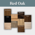 J Thomas Home Red Oak Floating Shelves Sample Finish Colors