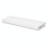 2-inch Maple alcove floating shelf in Painted White with an open end designed for side cleat installation.