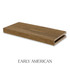 3-inch White Oak alcove floating shelf in Early American with warm brown color and visible natural wood grain.