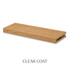 2-inch Red Oak alcove floating shelf in Clear Coat highlighting the warm natural color and distinctive oak grain.