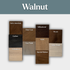 J Thomas Home Walnut Floating Shelves Sample Finish Colors
