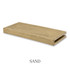 3-inch Maple alcove floating shelf in Sand with a soft warm-neutral finish and subtle natural maple grain.