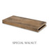 3-inch Maple alcove floating shelf in Special Walnut with a deep brown finish and visible natural wood grain.