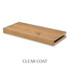 3-inch Superior Alder alcove floating shelf in Clear Coat highlighting the warm natural color and subtle wood grain.