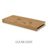 3-inch Rustic Alder alcove floating shelf in Clear Coat highlighting the warm natural wood color, knots, and distinctive grain.